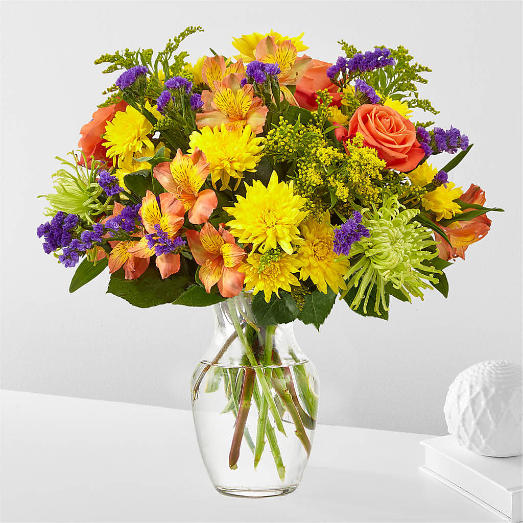 Marmalade Skies Bouquet – Blooms By The Lake, Lake Arthur LA