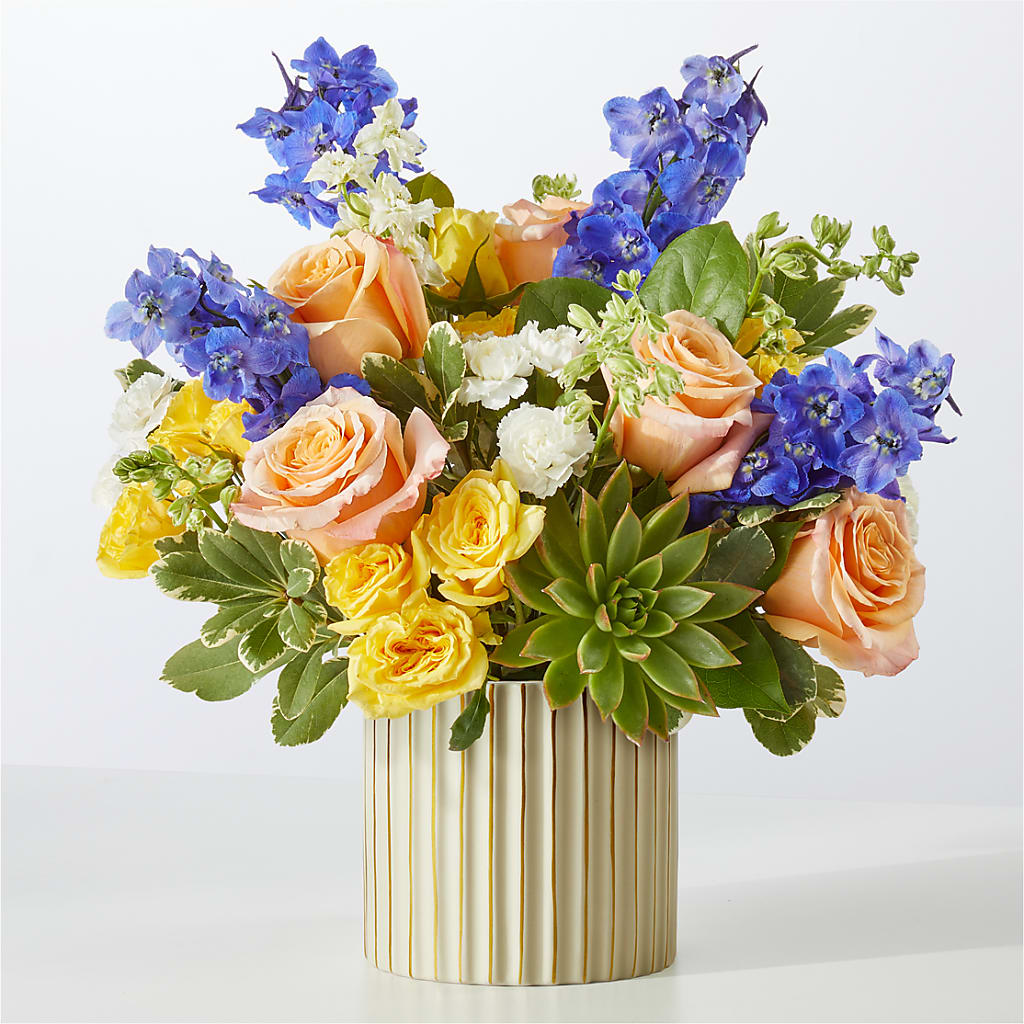 Cobalt Reverie Bouquet – Blooms By The Lake, Lake Arthur LA