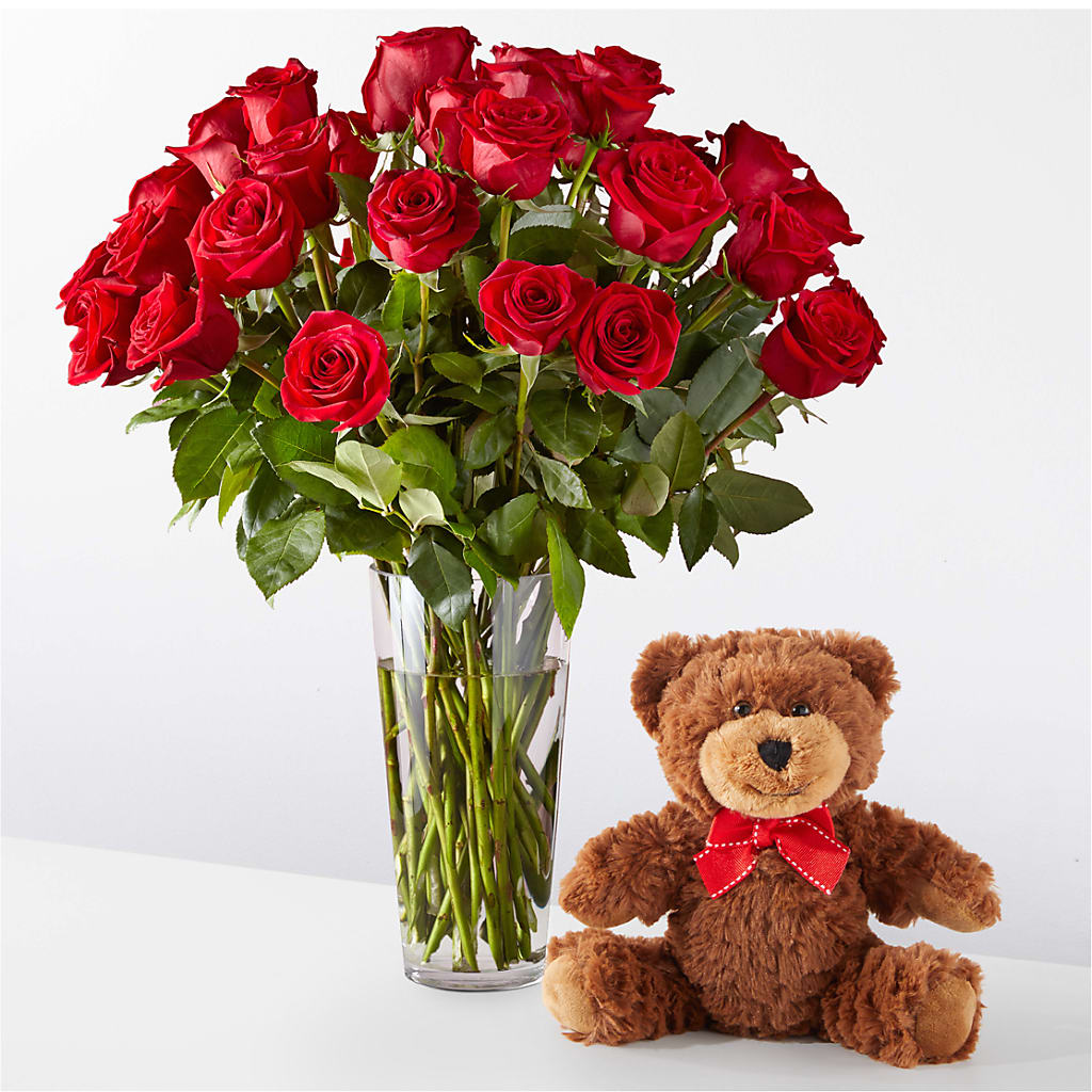 Romantic Long Stem Red Rose Bouquet Bundles – Blooms By The Lake, Lake Arthur LA