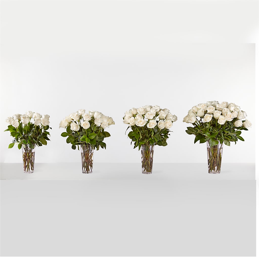 Long Stem White Rose Bouquet – Blooms By The Lake, Lake Arthur LA