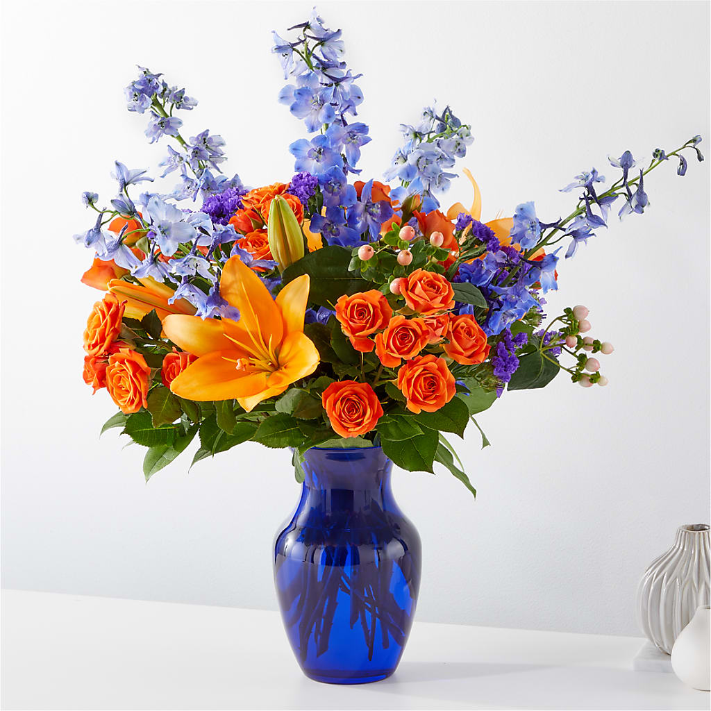 Radiant Citrus Bouquet – Blooms By The Lake, Lake Arthur LA