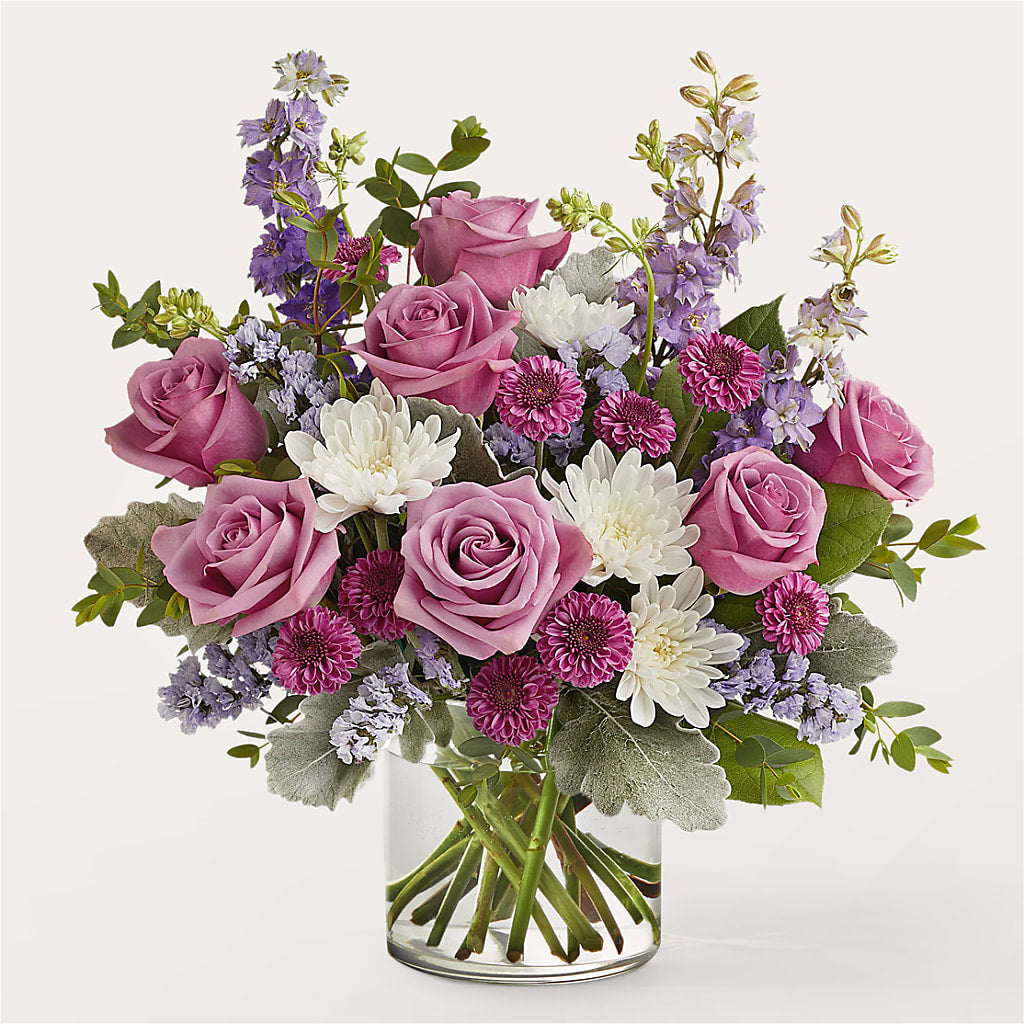 Violet Frost Bouquet – Blooms By The Lake, Lake Arthur LA