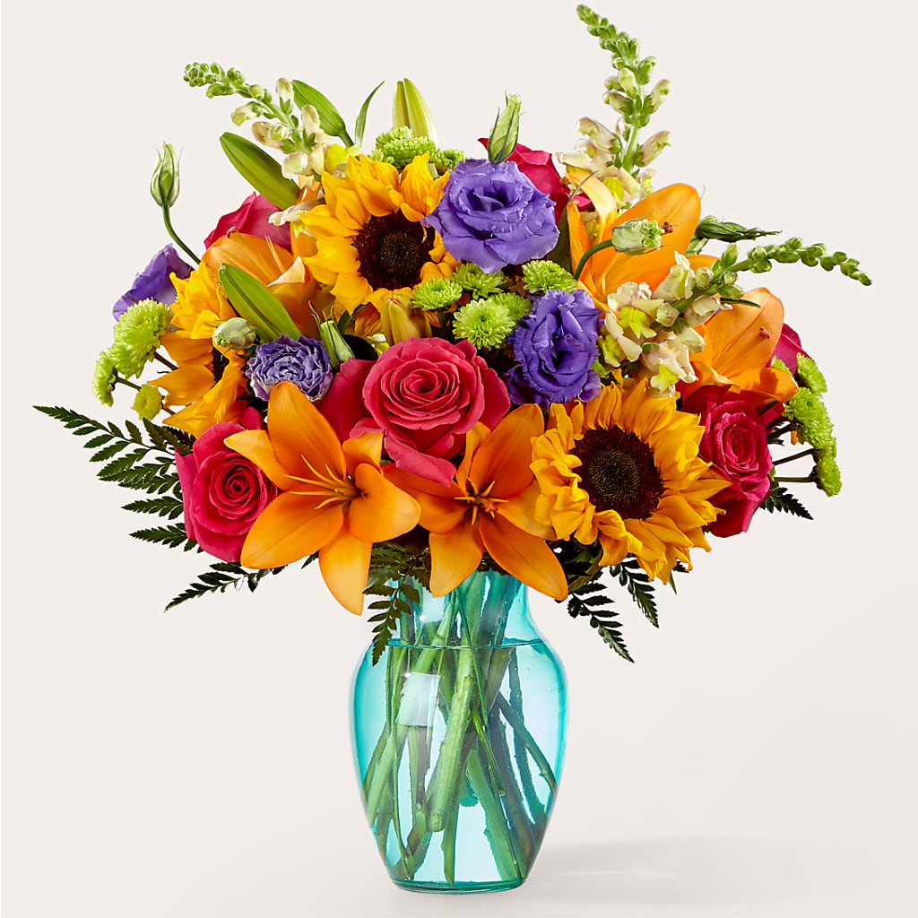 Double Rainbow Bouquet – Blooms By The Lake, Lake Arthur LA