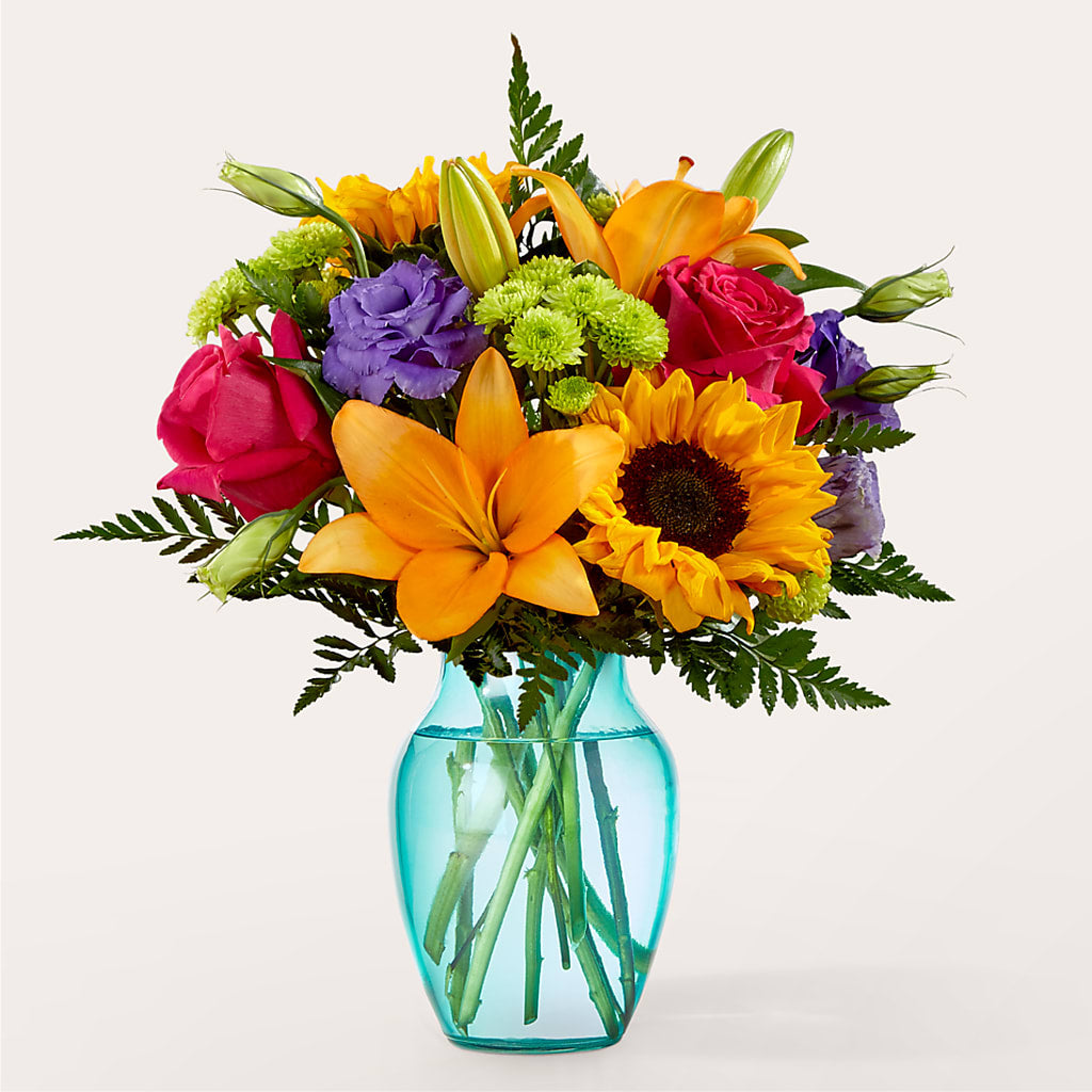 Double Rainbow Bouquet – Blooms By The Lake, Lake Arthur LA