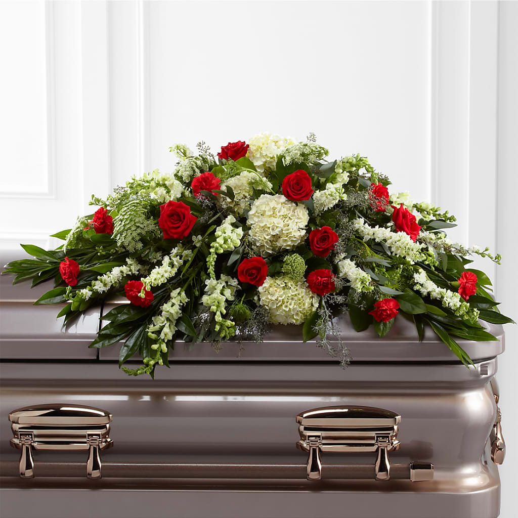Sincerity Casket Spray – Blooms By The Lake, Lake Arthur LA