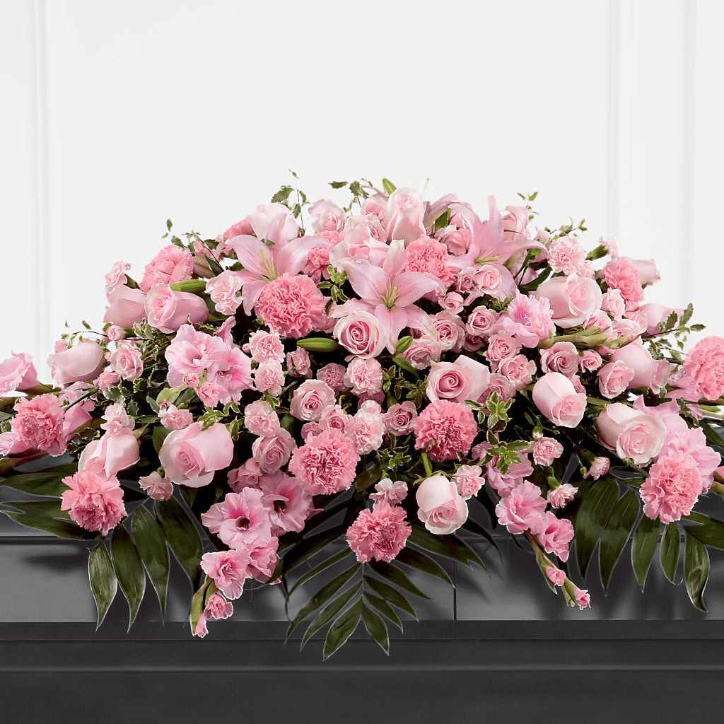 Garden of Comfort Casket Spray (Standard) – Blooms By The Lake, Lake Arthur LA