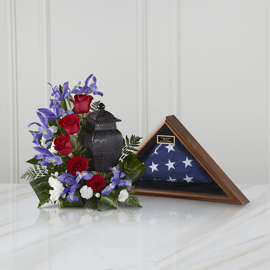 Patriotic Tribute Arrangement – Blooms By The Lake, Lake Arthur LA