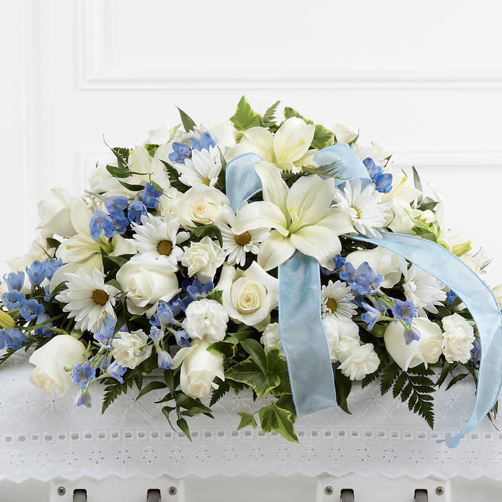 Tender Treasure Casket Spray – Blooms By The Lake, Lake Arthur LA