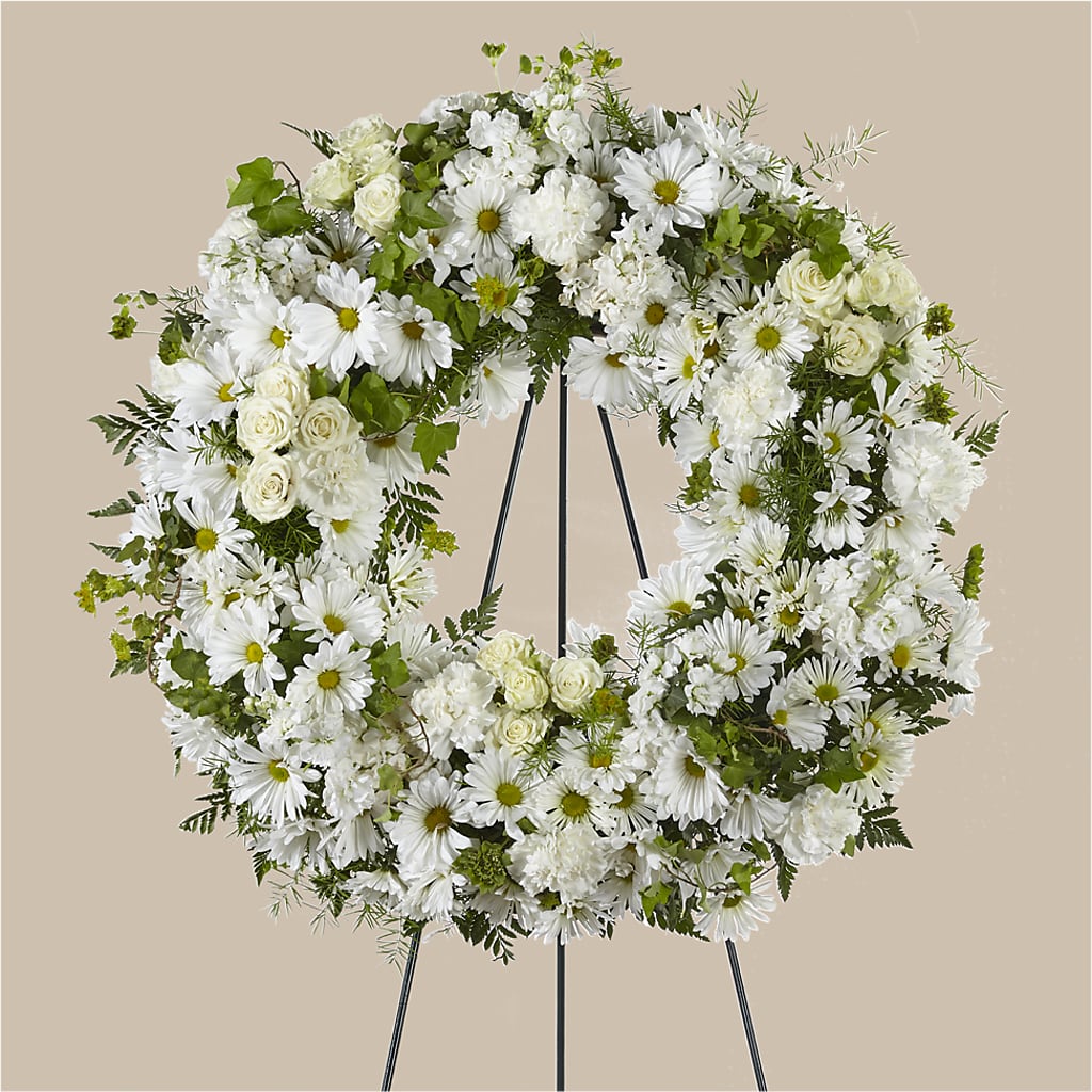 Faithful Wishes Wreath – Blooms By The Lake, Lake Arthur LA