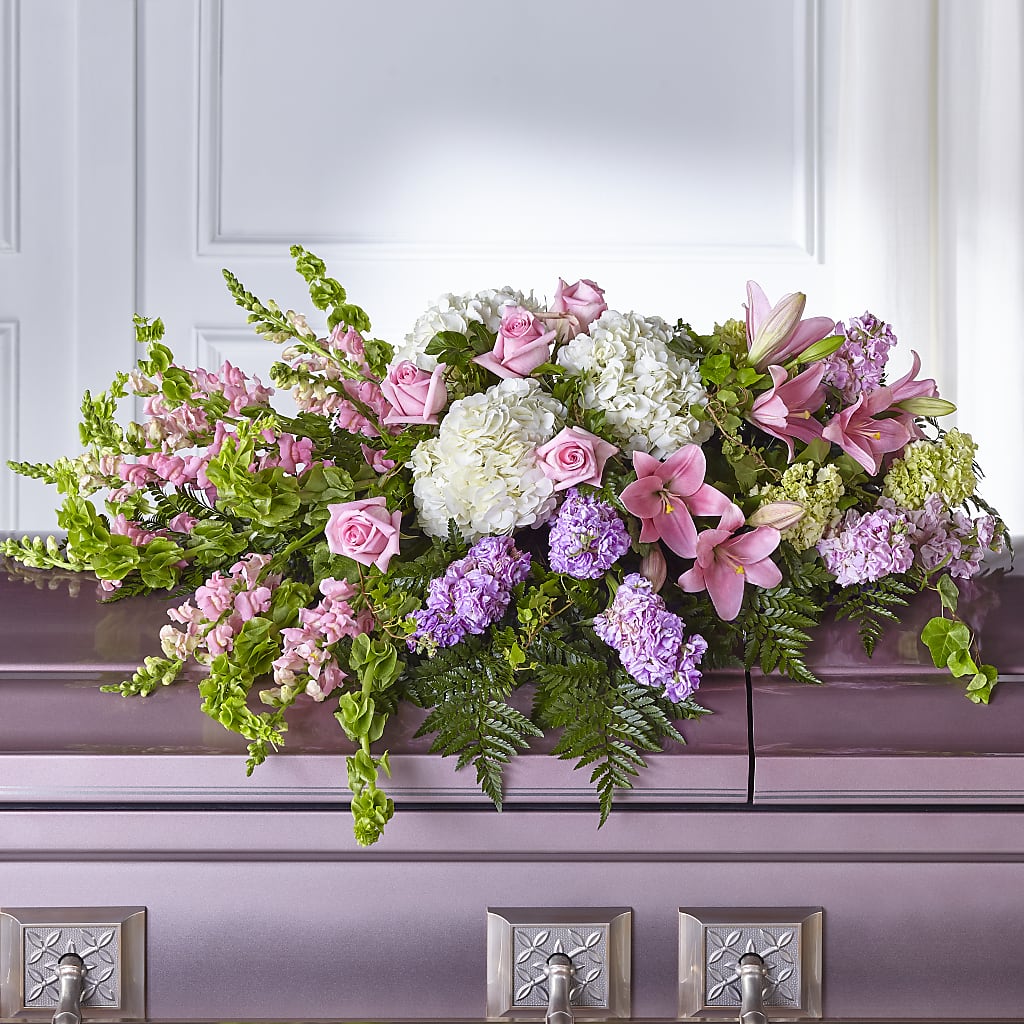 Life's Gratitude Casket Spray – Blooms By The Lake, Lake Arthur LA