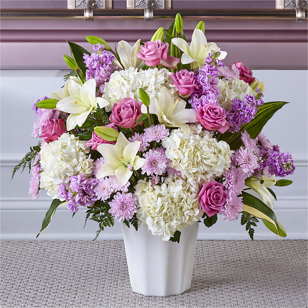 Heaven Sent Floor Basket – Blooms By The Lake, Lake Arthur LA