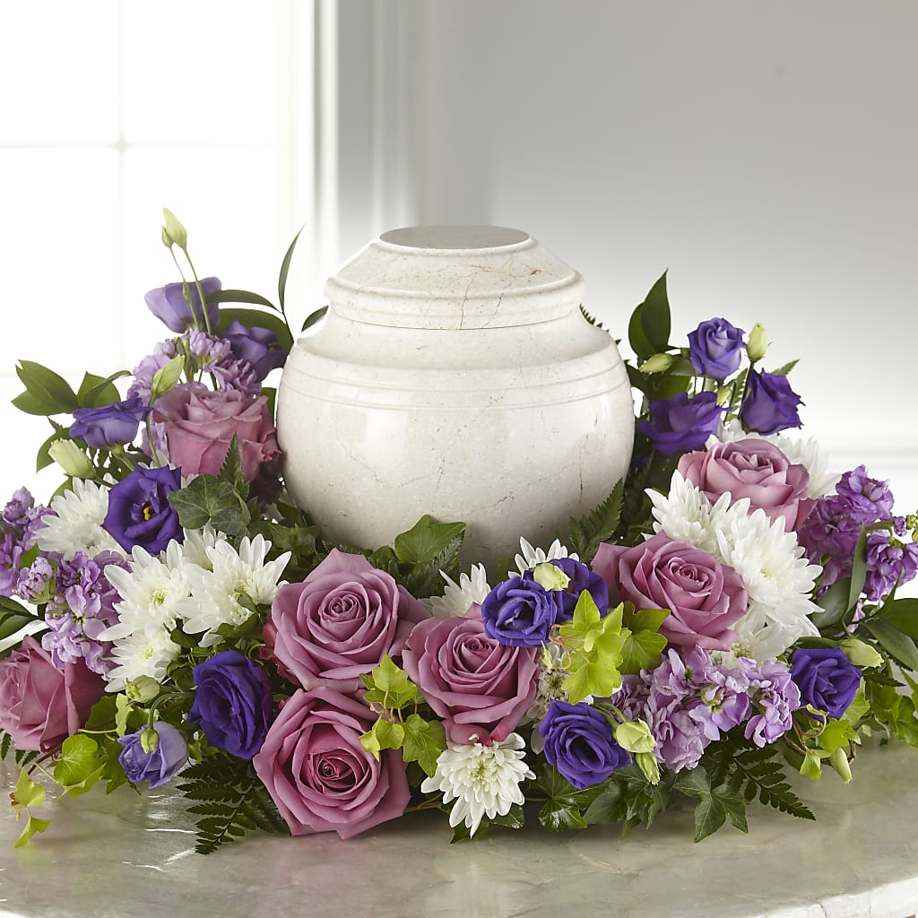 Blooming Sympathy Cremation Adornment – Blooms By The Lake, Lake Arthur LA