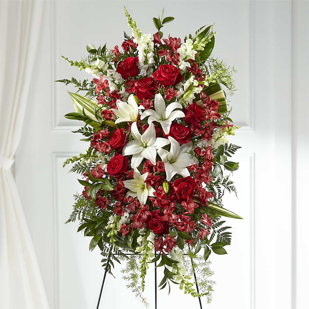 Everlasting Memory Standing Spray – Blooms By The Lake, Lake Arthur LA