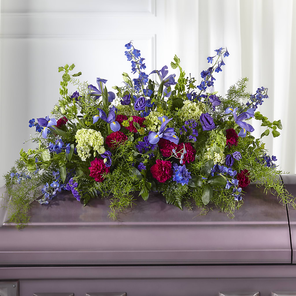 Always Treasured Casket Spray – Blooms By The Lake, Lake Arthur LA