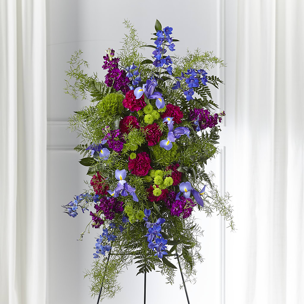 Heavenly Skies Standing Spray – Blooms By The Lake, Lake Arthur LA