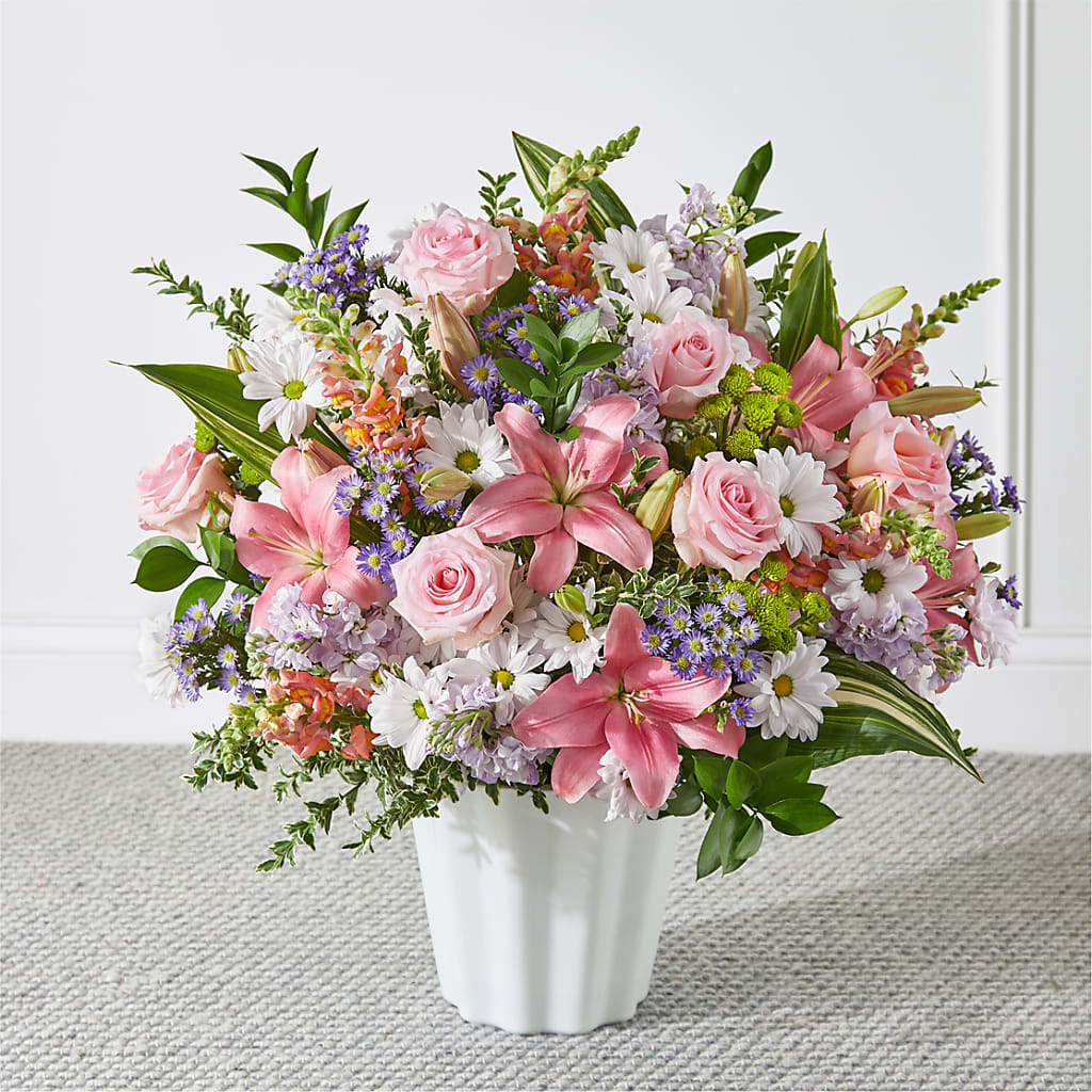 Abundant Compassion Floor Basket – Blooms By The Lake, Lake Arthur LA