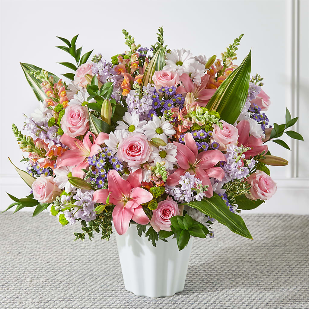 Abundant Compassion Floor Basket – Blooms By The Lake, Lake Arthur LA