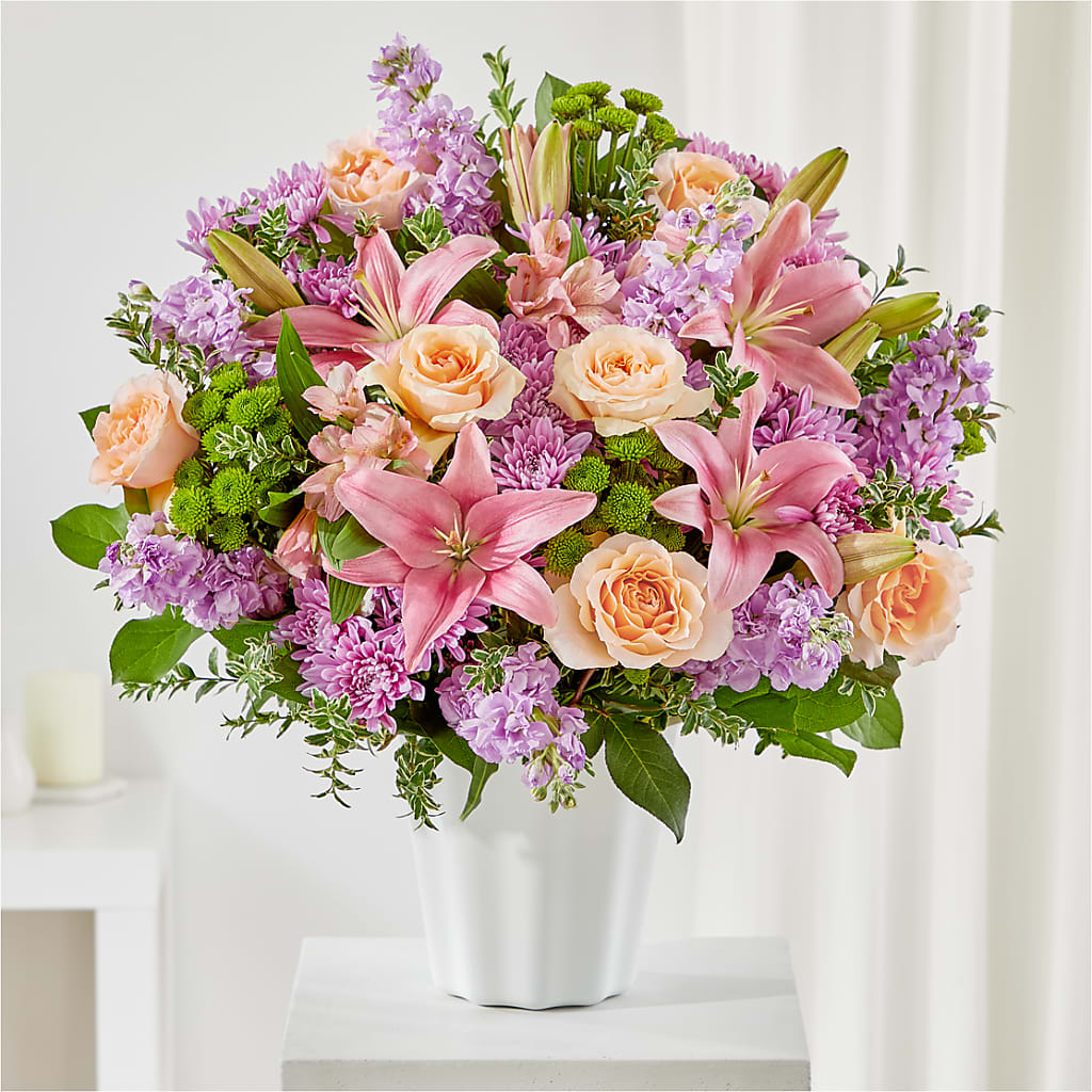 Supportive Embrace Tabletop Basket – Blooms By The Lake, Lake Arthur LA