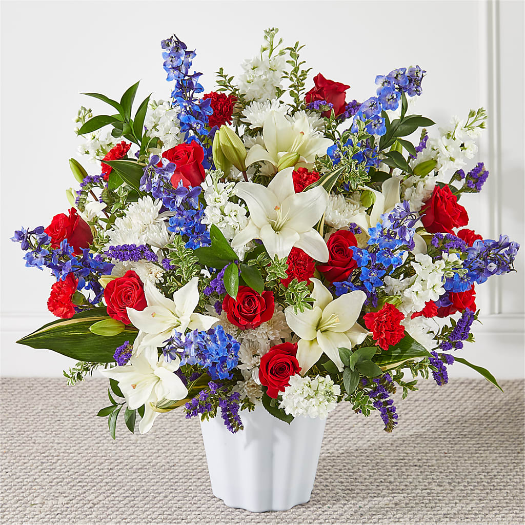 Consoled Floor Basket – Blooms By The Lake, Lake Arthur LA