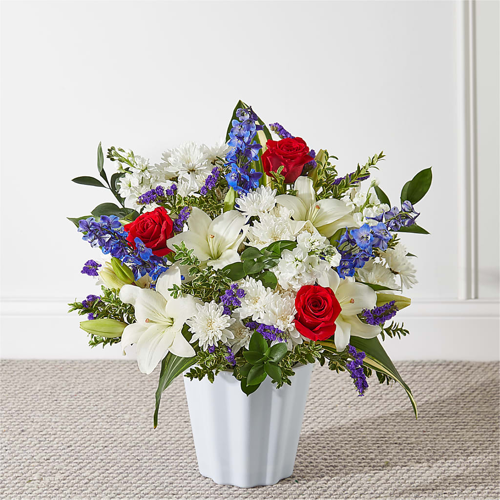 Consoled Floor Basket – Blooms By The Lake, Lake Arthur LA