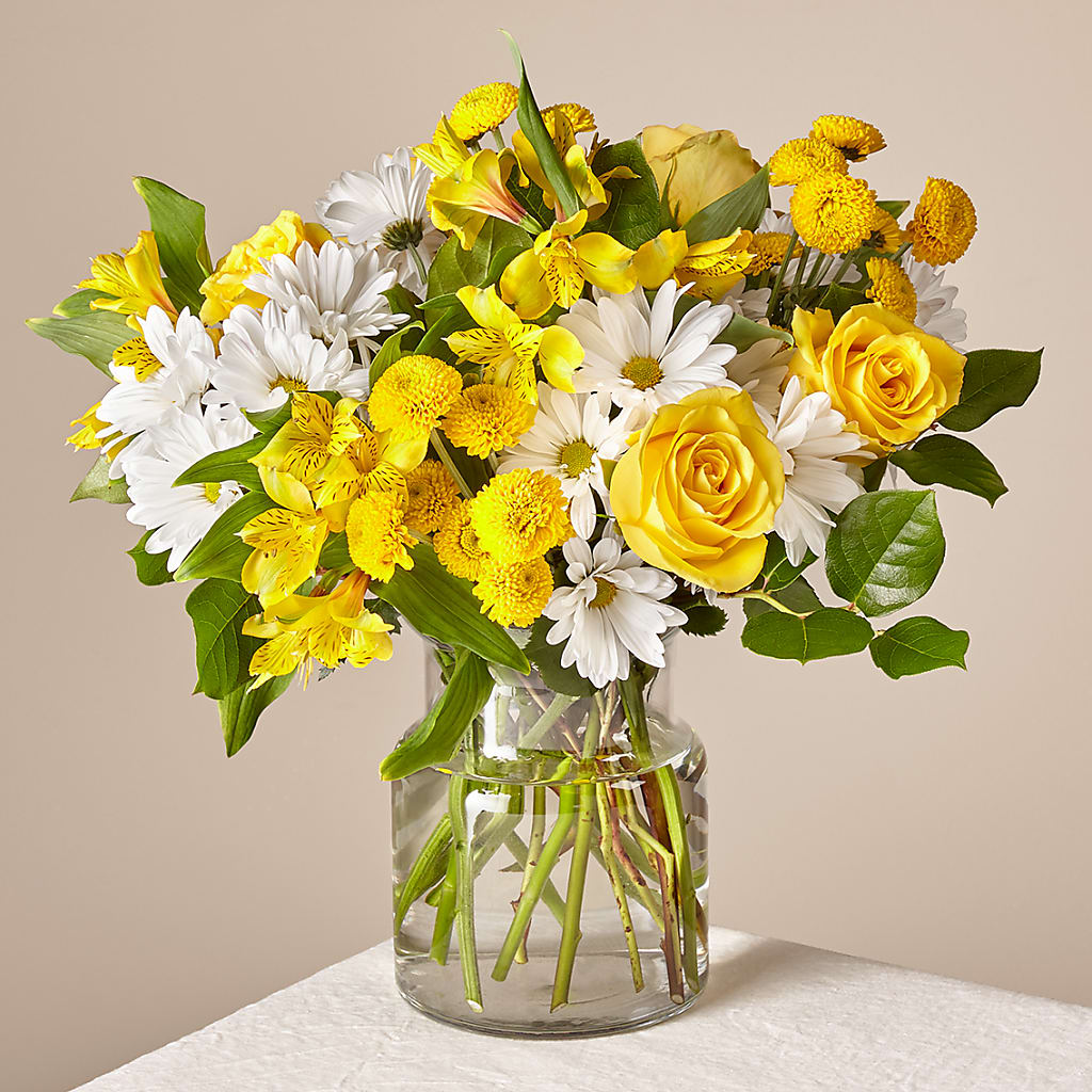 Sunny Sentiments Bouquet – Blooms By The Lake, Lake Arthur LA