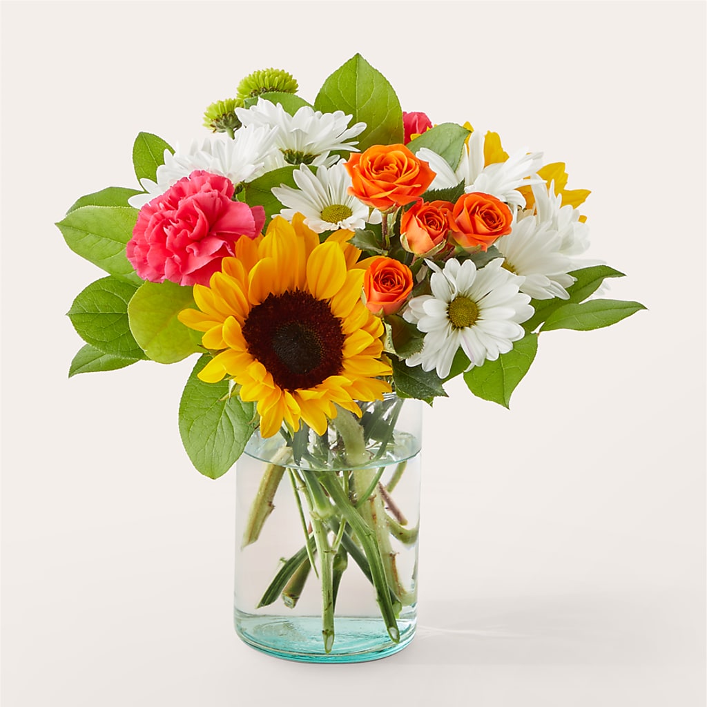 Sun-drenched Blooms Bouquet – Blooms By The Lake, Lake Arthur LA