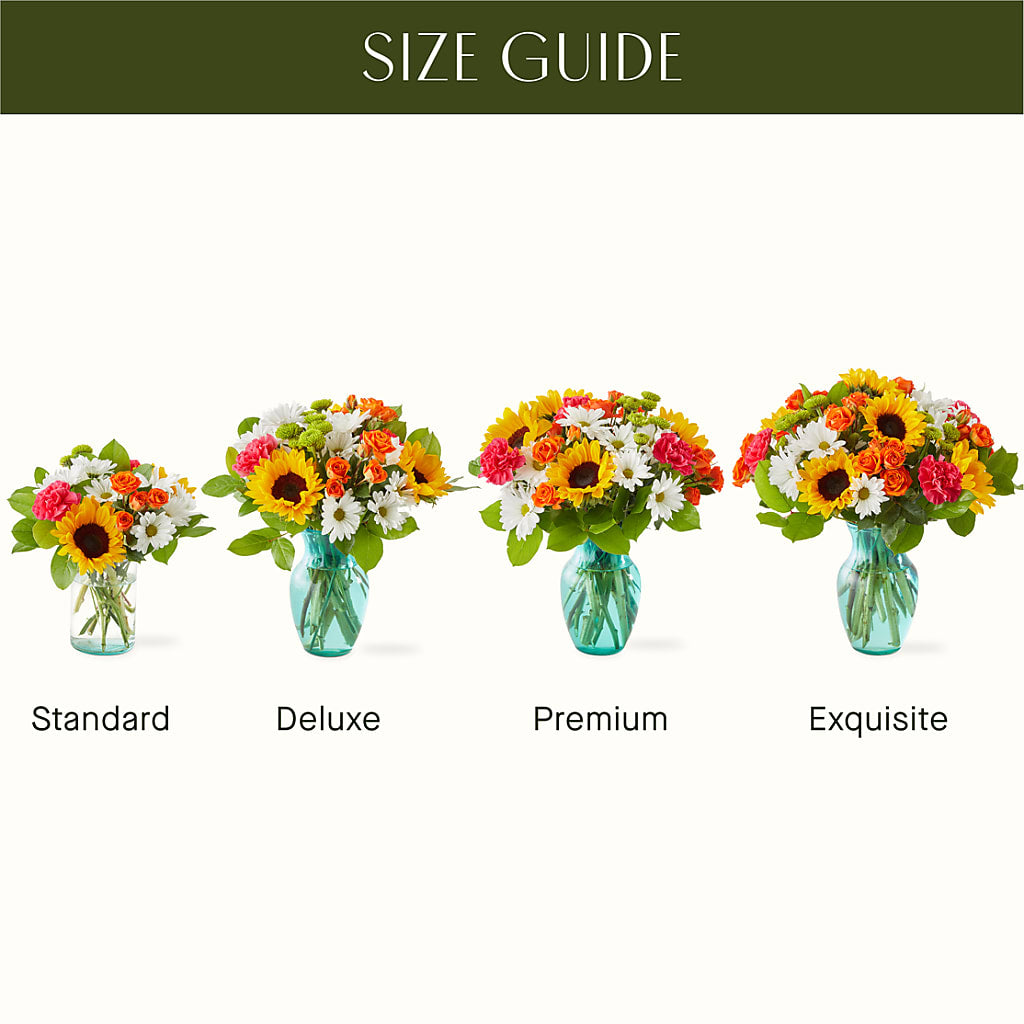 Sun-drenched Blooms Bouquet – Blooms By The Lake, Lake Arthur LA