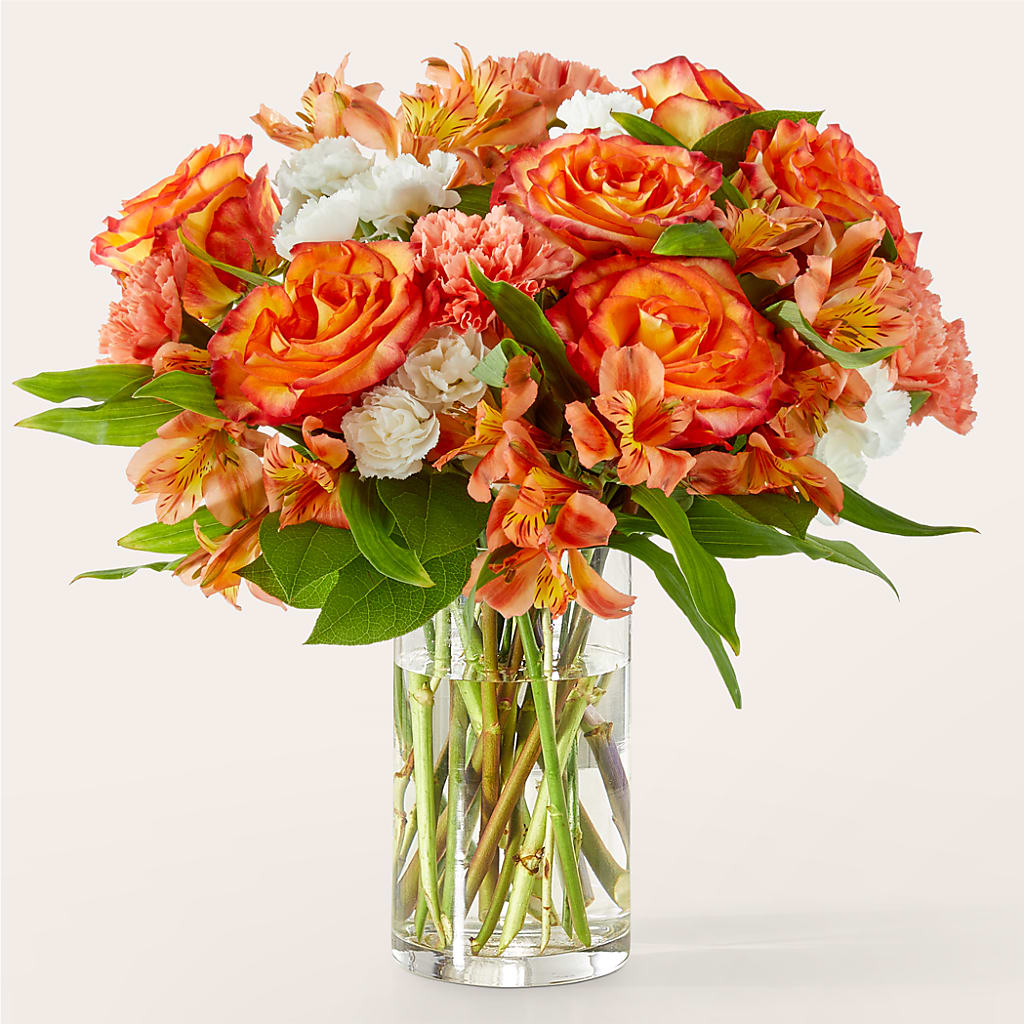 Apricot Glow Bouquet – Blooms By The Lake, Lake Arthur LA