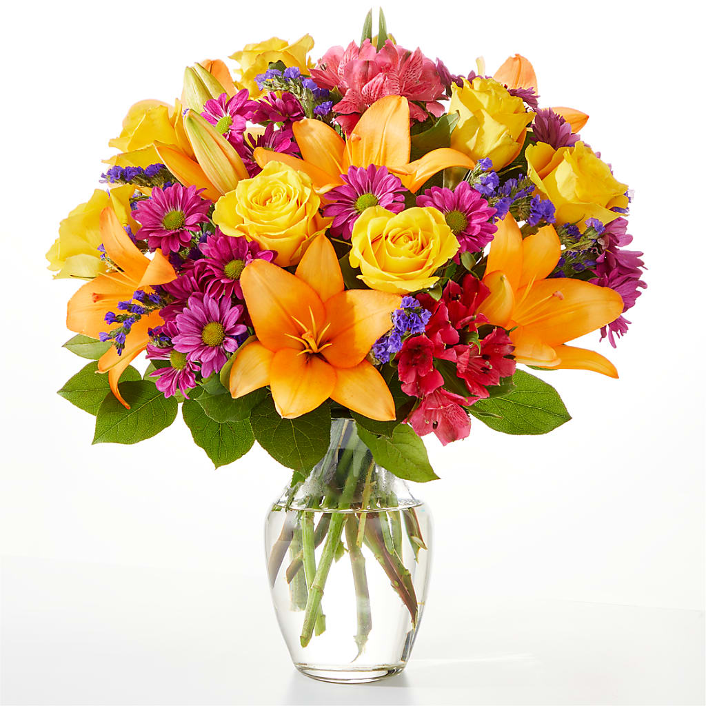 Colorful Visions Bouquet – Blooms By The Lake, Lake Arthur LA