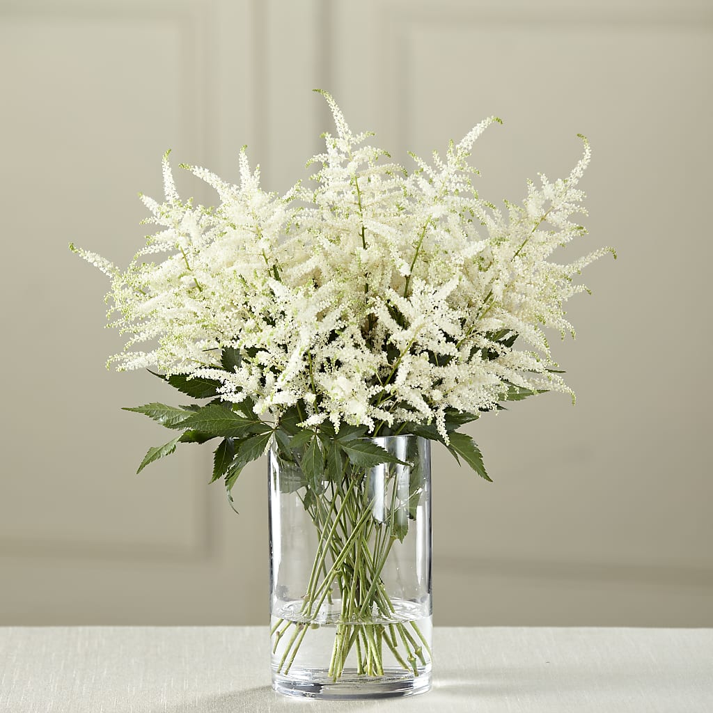 White Astilbe Bouquet – Blooms By The Lake, Lake Arthur LA