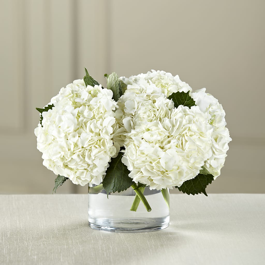 White Hydrangea Bouquet – Blooms By The Lake, Lake Arthur LA