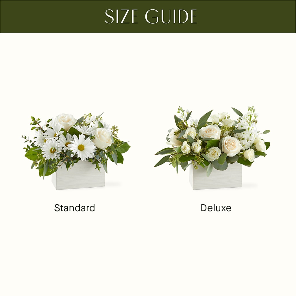 Fresh Linen Box Bouquet –  Blooms By The Lake, Lake Arthur LA