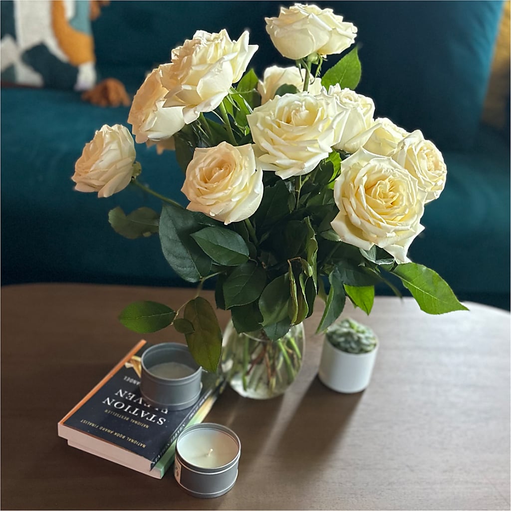Long Stem Yellow Rose Bouquet –  Blooms By The Lake, Lake Arthur LA