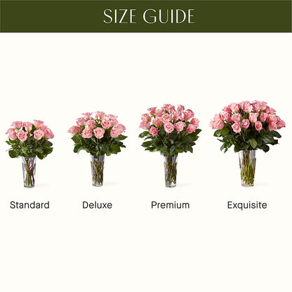Long Stem Pink Rose Bouquet –  Blooms By The Lake, Lake Arthur LA