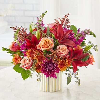 Burgundy Landscape Bouquet –  Blooms By The Lake, Lake Arthur LA