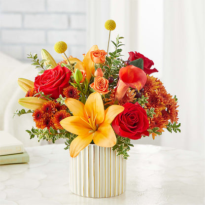 Scarlet Skies Bouquet –  Blooms By The Lake, Lake Arthur LA