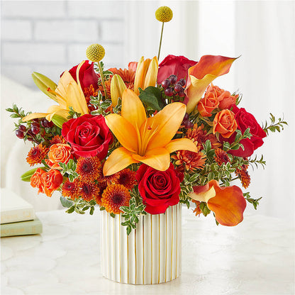 Scarlet Skies Bouquet –  Blooms By The Lake, Lake Arthur LA
