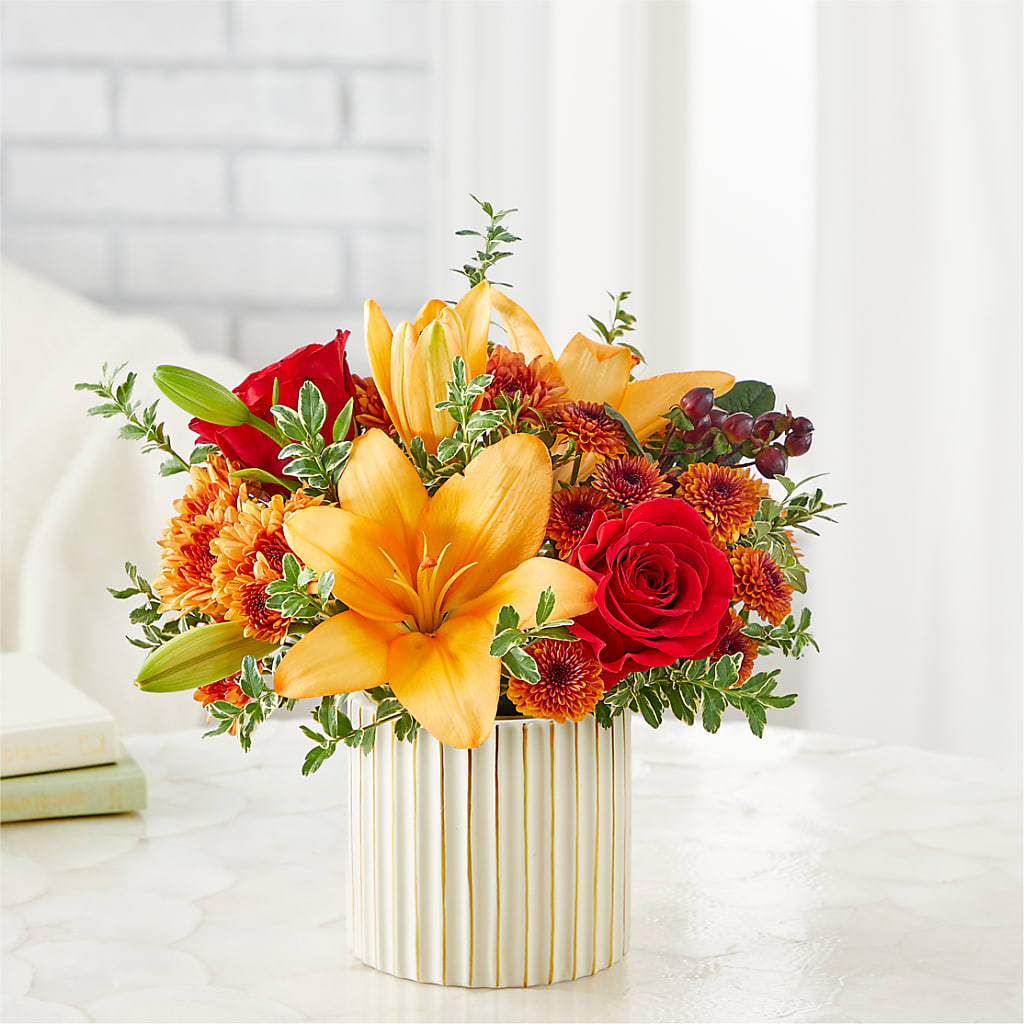 Scarlet Skies Bouquet –  Blooms By The Lake, Lake Arthur LA
