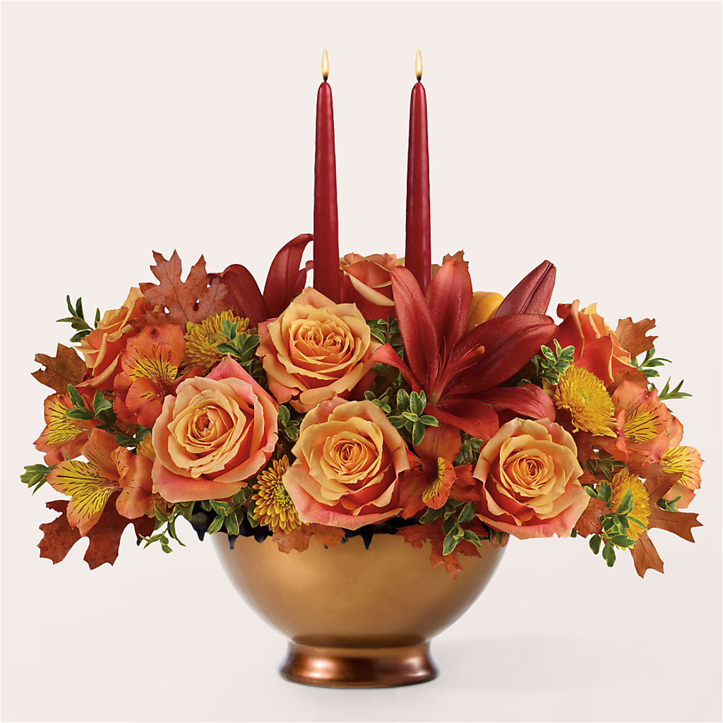 Harvest Table Centerpiece –  Blooms By The Lake, Lake Arthur LA