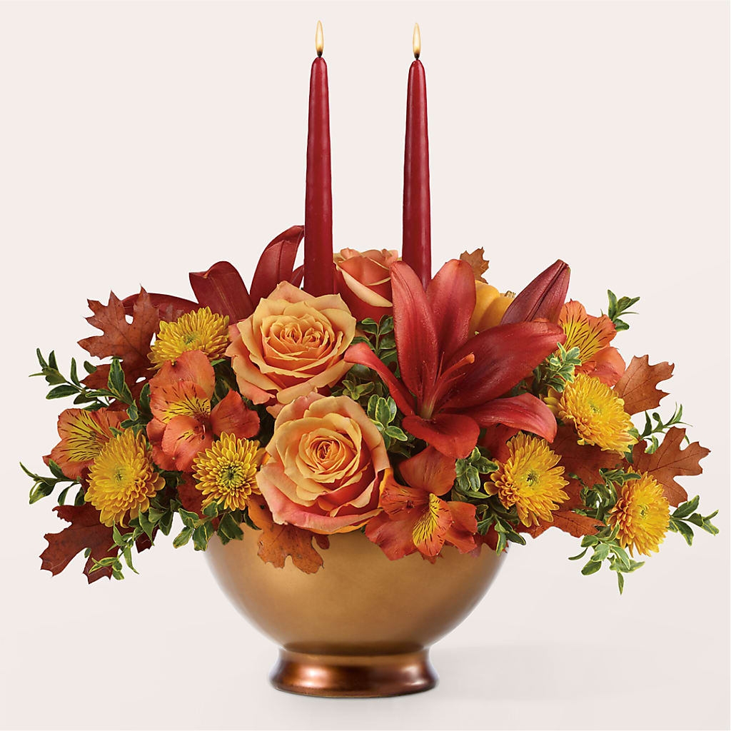 Harvest Table Centerpiece –  Blooms By The Lake, Lake Arthur LA
