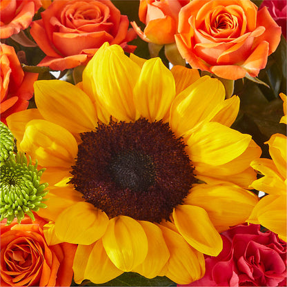 Sun-drenched Blooms Box Bouquet –  Blooms By The Lake, Lake Arthur LA