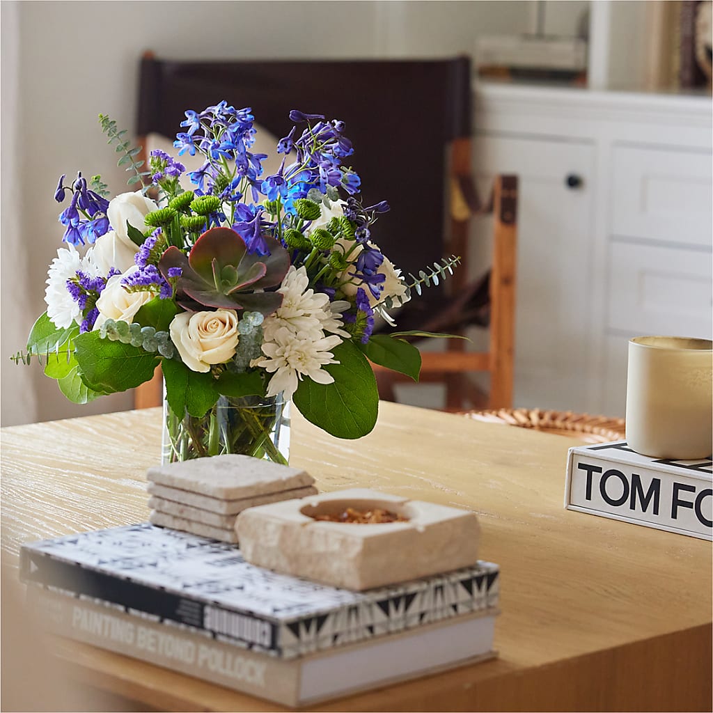 Cerulean Waves Bouquet –  Blooms By The Lake, Lake Arthur LA