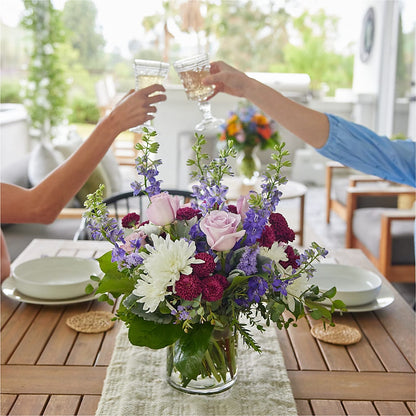 Violet Frost Bouquet –  Blooms By The Lake, Lake Arthur LA