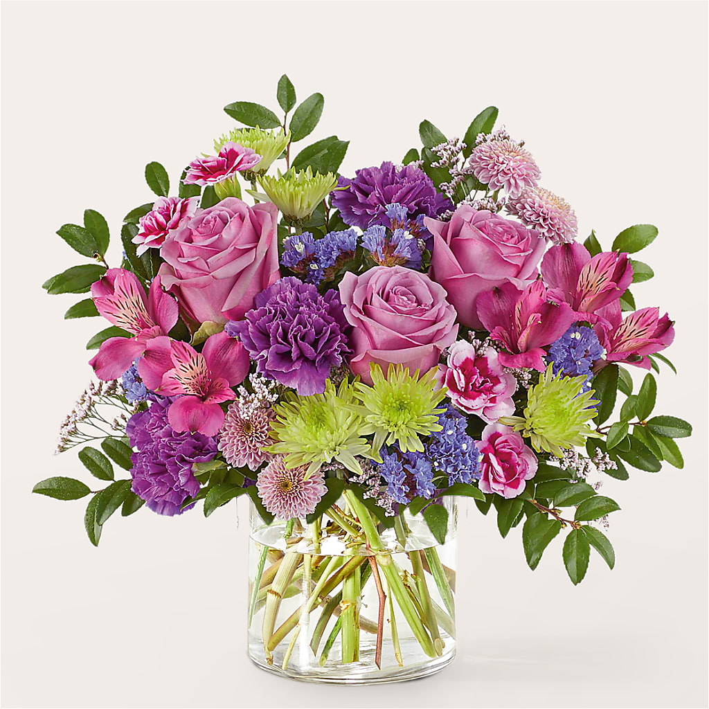 Glass Half Full Bouquet –  Blooms By The Lake, Lake Arthur LA