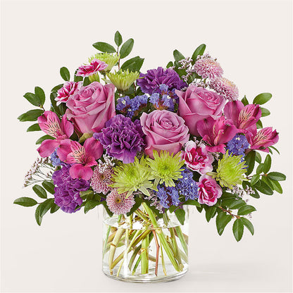 Glass Half Full Bouquet –  Blooms By The Lake, Lake Arthur LA