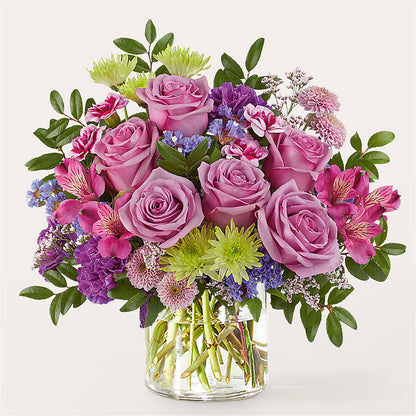 Glass Half Full Bouquet –  Blooms By The Lake, Lake Arthur LA