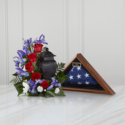 Patriotic Tribute Arrangement –  Blooms By The Lake, Lake Arthur LA