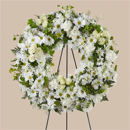 Faithful Wishes Wreath –  Blooms By The Lake, Lake Arthur LA