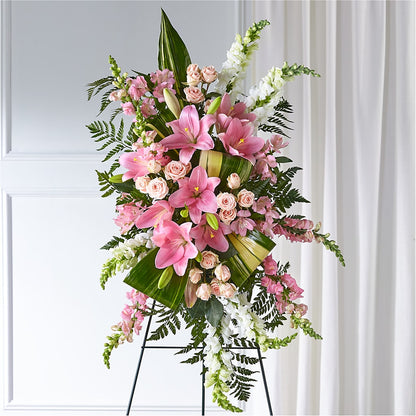 Elegant Embrace Standing Spray –  Blooms By The Lake, Lake Arthur LA