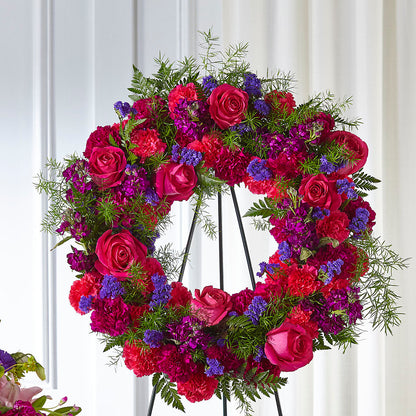 Calming Colors Wreath –  Blooms By The Lake, Lake Arthur LA